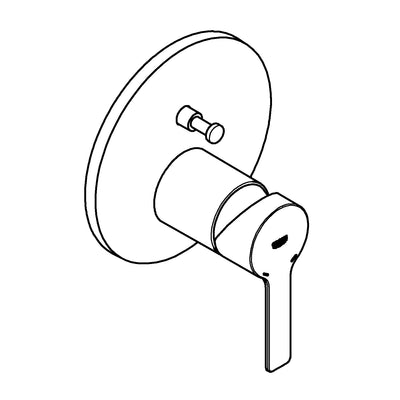 Grohe Supersteel Lineare Single-lever mixer with 2-way diverter - Letta London - Thermostatic Showers