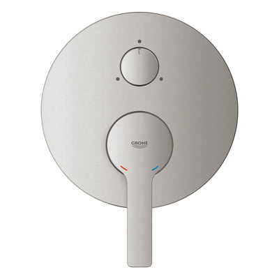 Grohe Supersteel Lineare Single-lever mixer with 3-way diverter - Letta London - Thermostatic Showers