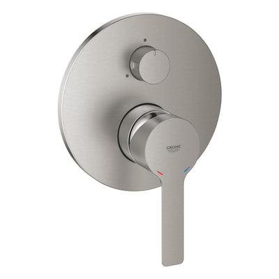 Grohe Supersteel Lineare Single-lever mixer with 3-way diverter - Letta London - Thermostatic Showers