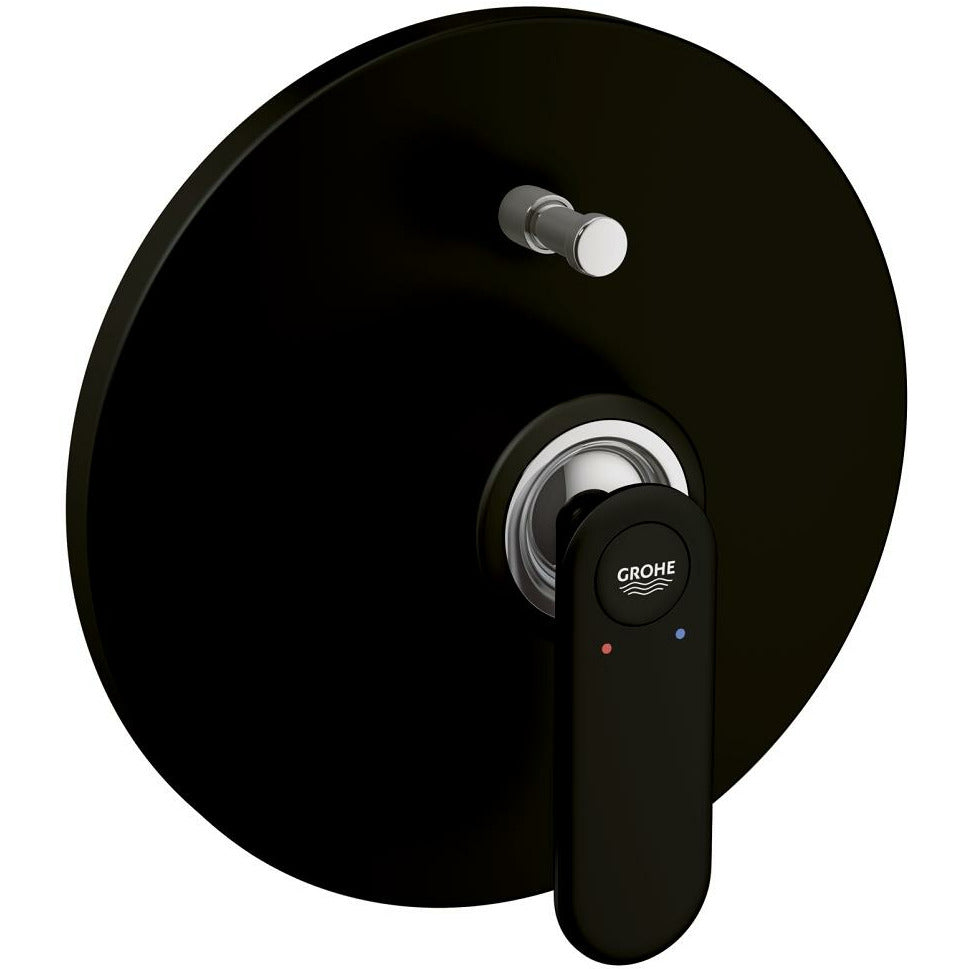 Grohe Velvet Black Veris Single-lever bath/shower mixer trim - Letta London - Thermostatic Showers