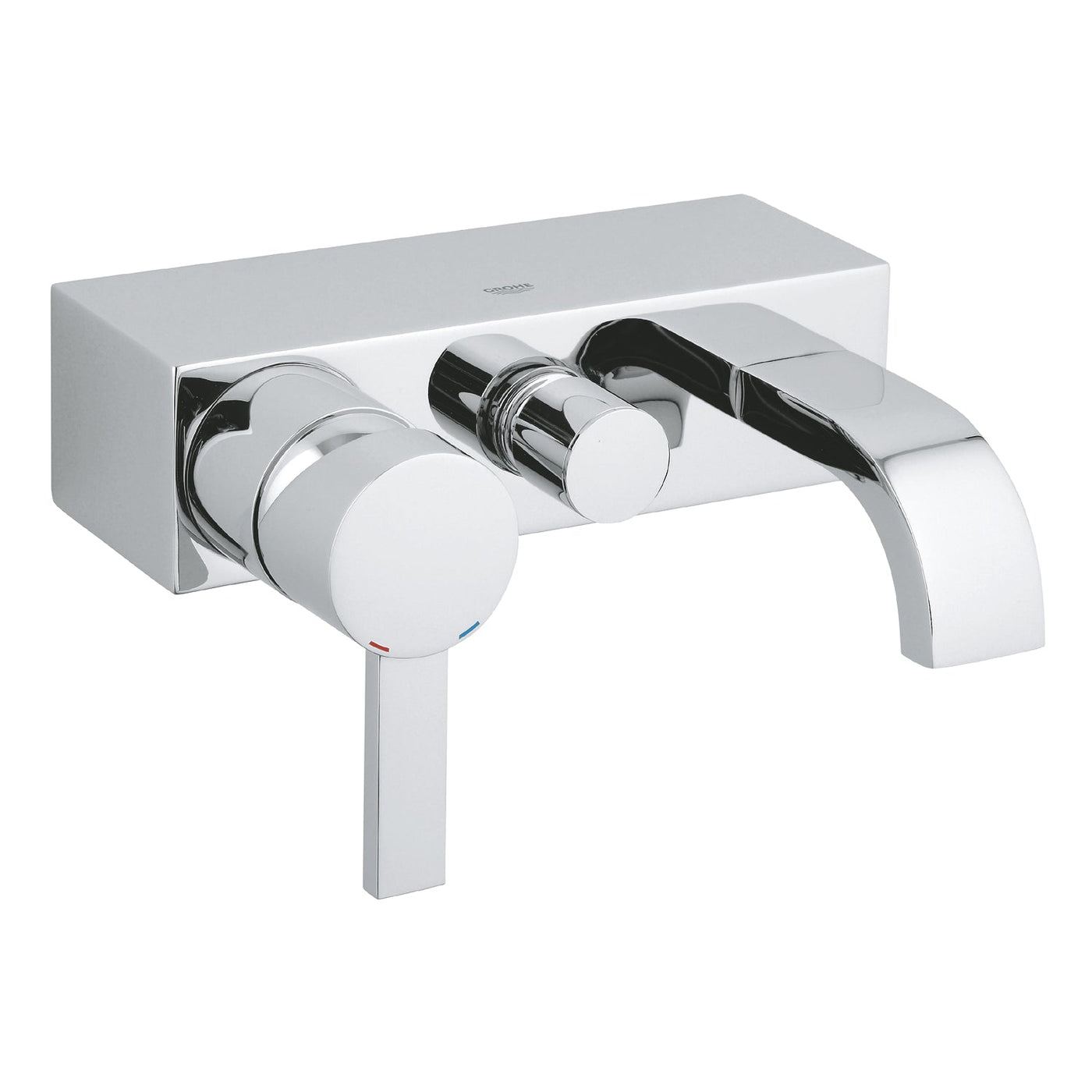 Grohe Wall Mounted Chrome Allure Single-lever bath/shower mixer 1/2" - Letta London - 