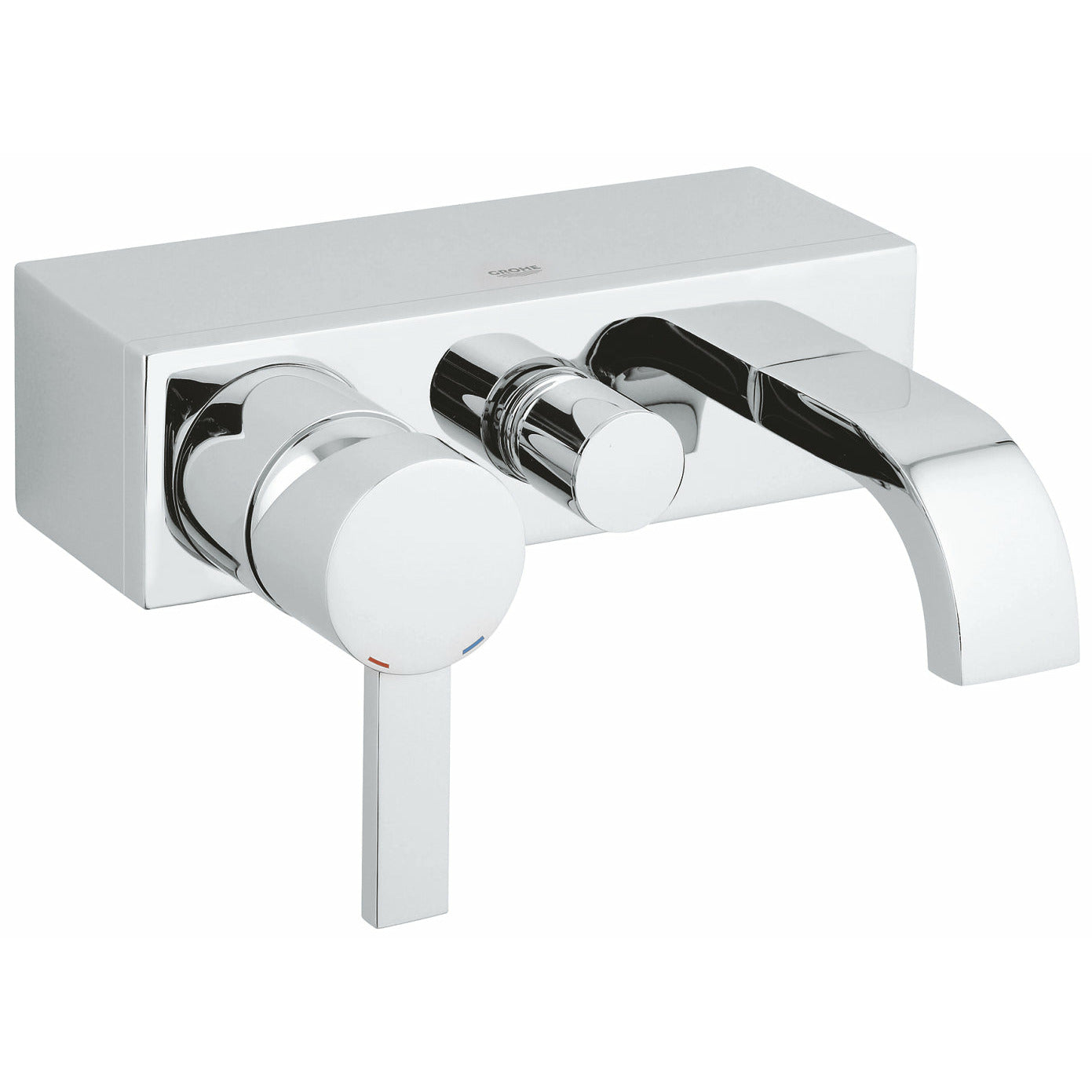 Grohe Wall Mounted Chrome Allure Single-lever bath/shower mixer 1/2" - Letta London - 