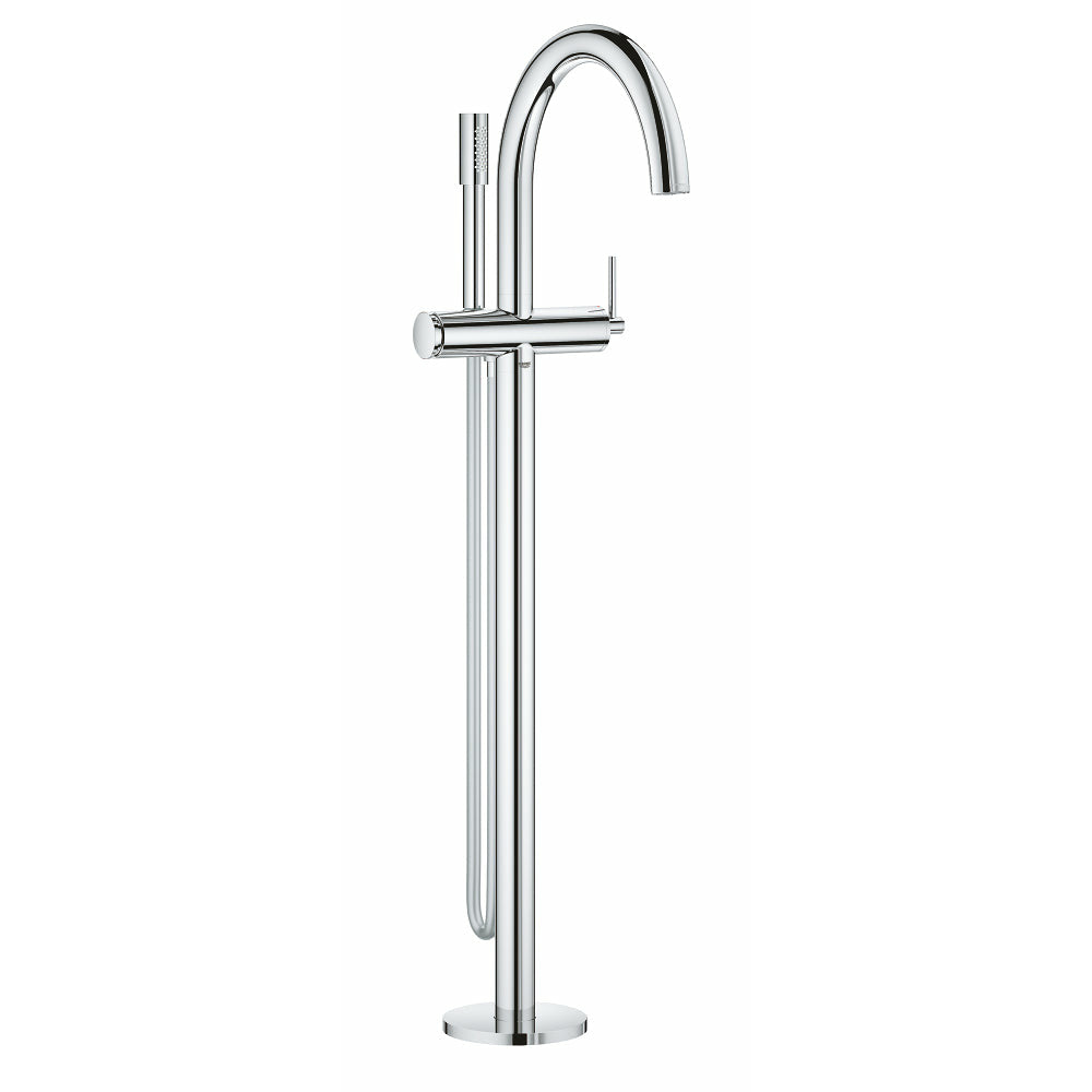 Grohe Wall Mounted Chrome Atrio Single-lever bath mixer, floor mounted - Letta London - 