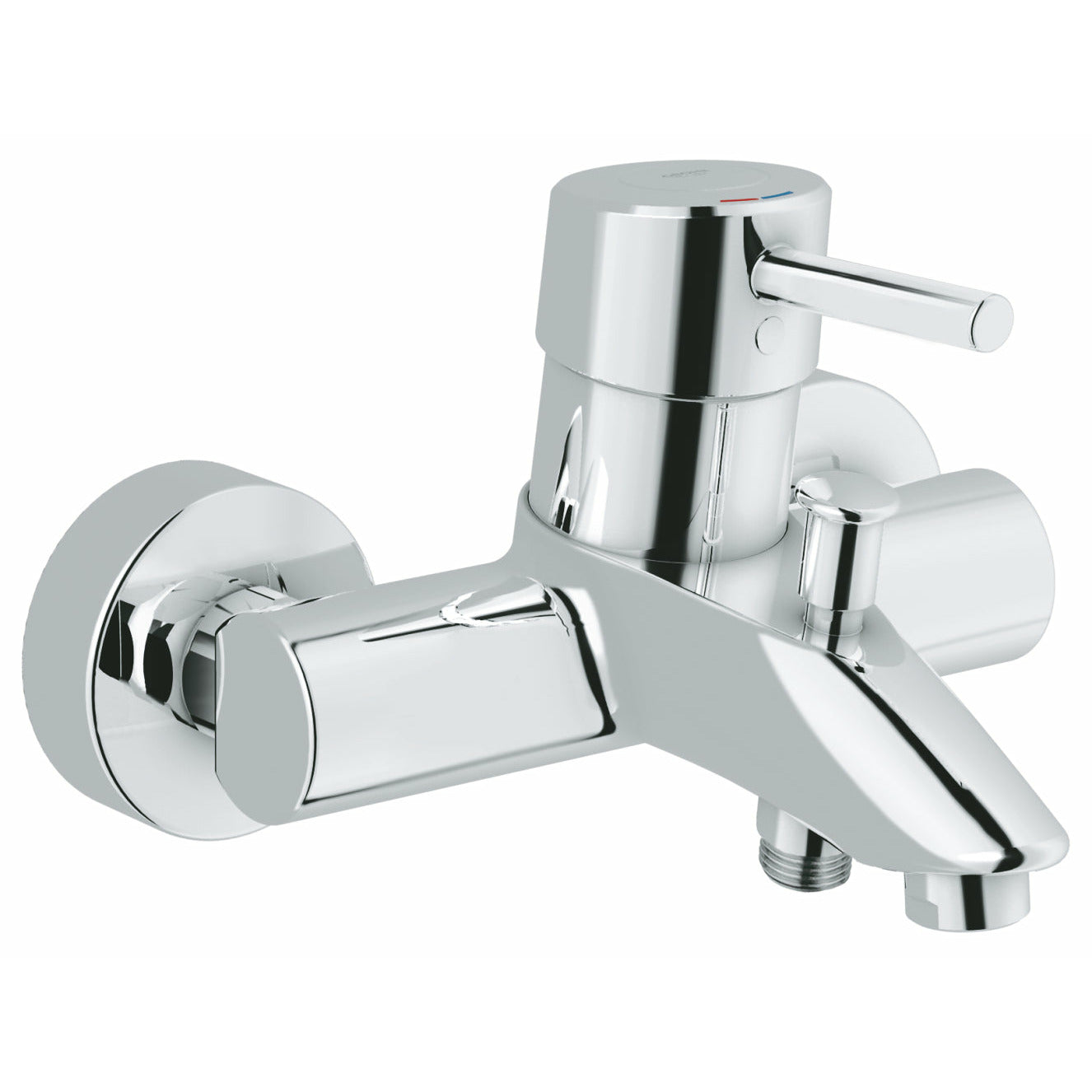 Grohe Wall Mounted Chrome Concetto Single-lever bath/shower mixer 1/2" - Letta London - 