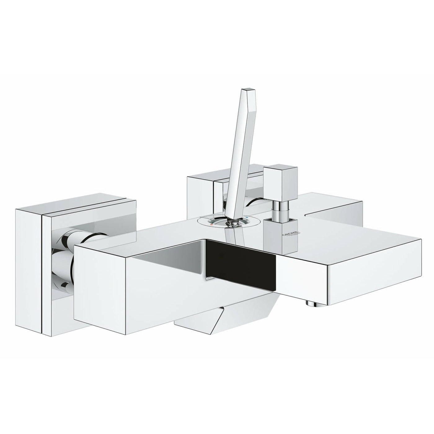 Grohe Wall Mounted Chrome Eurocube Joy Single-lever bath/shower mixer 1/2" - Letta London - 