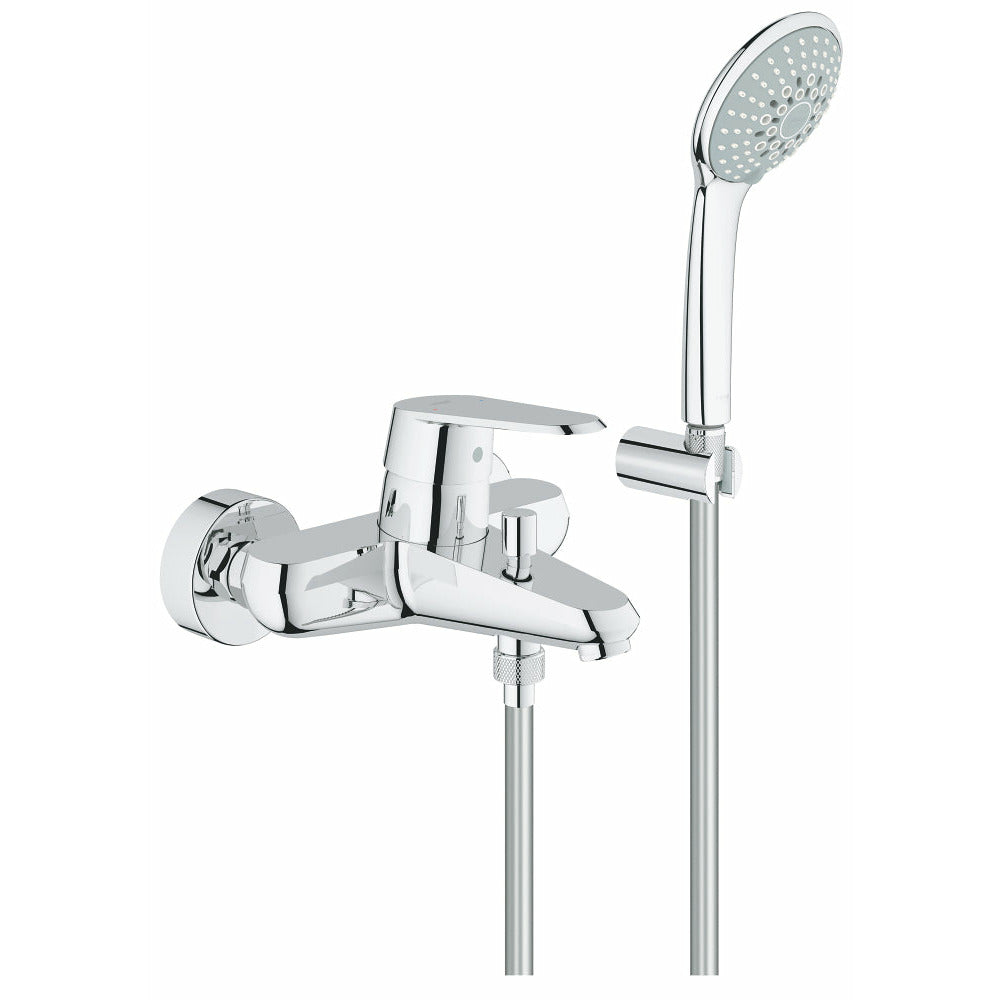 Grohe Wall Mounted Chrome Eurodisc Cosmopolitan Single-lever bath/shower mixer 1/2" - Letta London - 