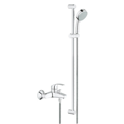 Grohe Wall Mounted Chrome Eurosmart Single-lever bath/shower mixer 1/2" - Letta London - 