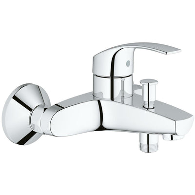 Grohe Wall Mounted Chrome Eurosmart Single-lever bath/shower mixer 1/2" - Letta London - 