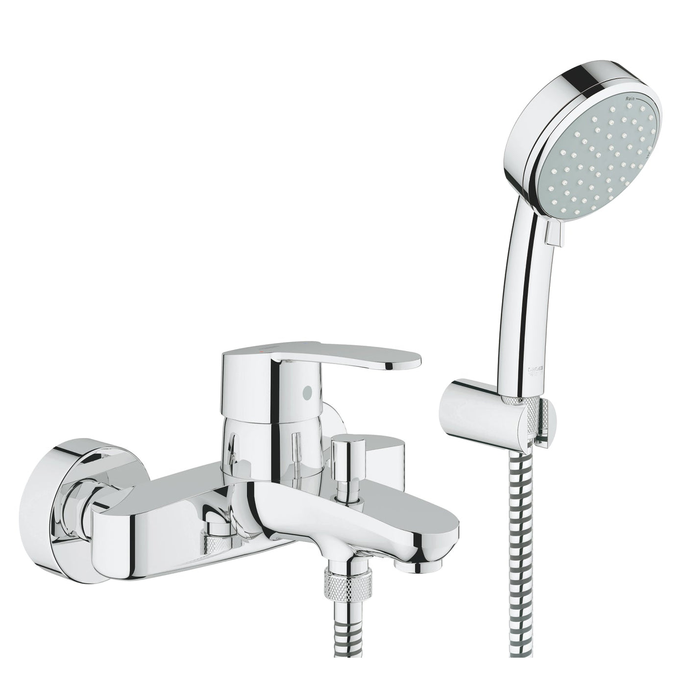 Grohe Wall Mounted Chrome Eurostyle Cosmopolitan Single-lever bath/shower mixer 1/2" - Letta London - 