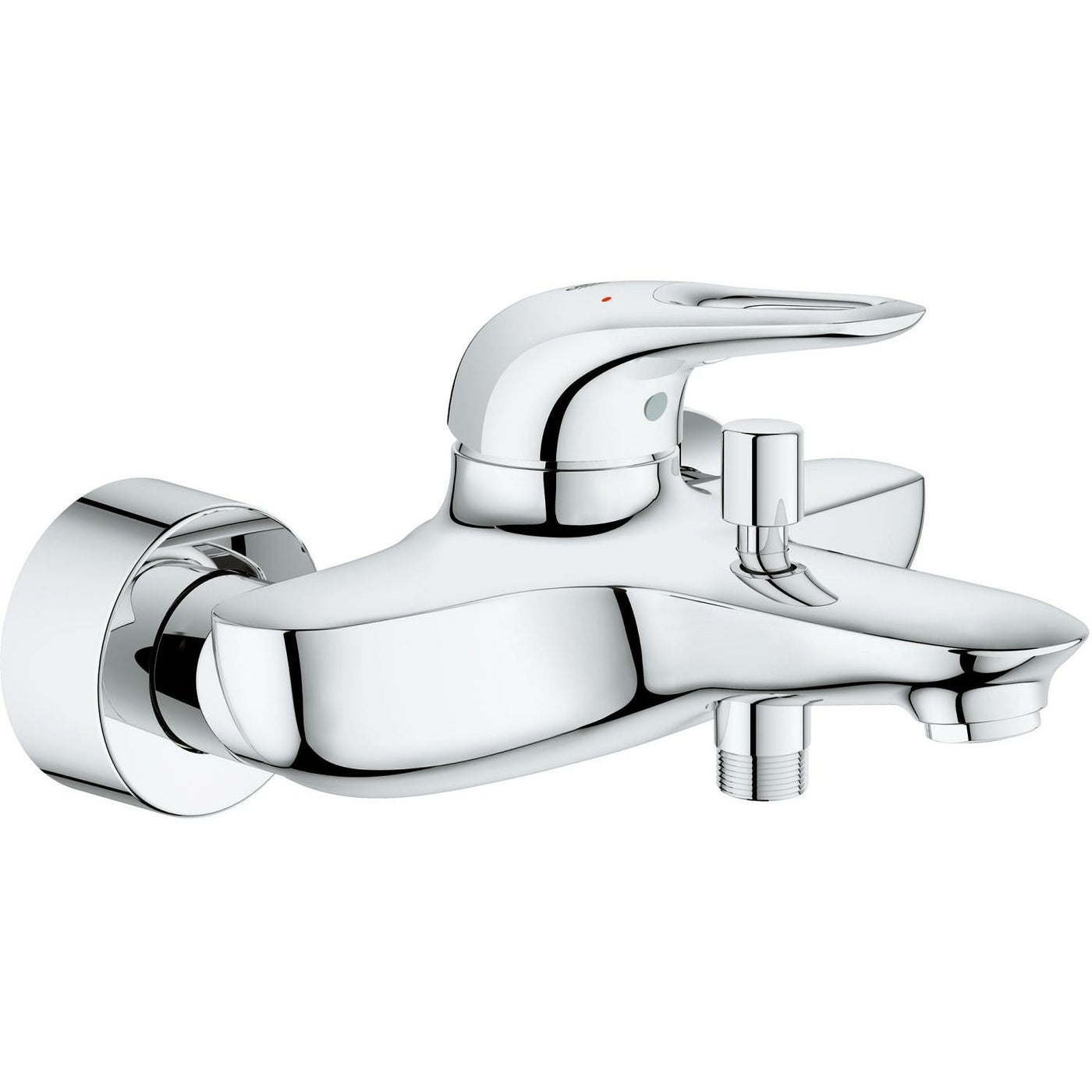 Grohe Wall Mounted Chrome Eurostyle Single-lever bath/shower mixer 1/2" - Letta London - 