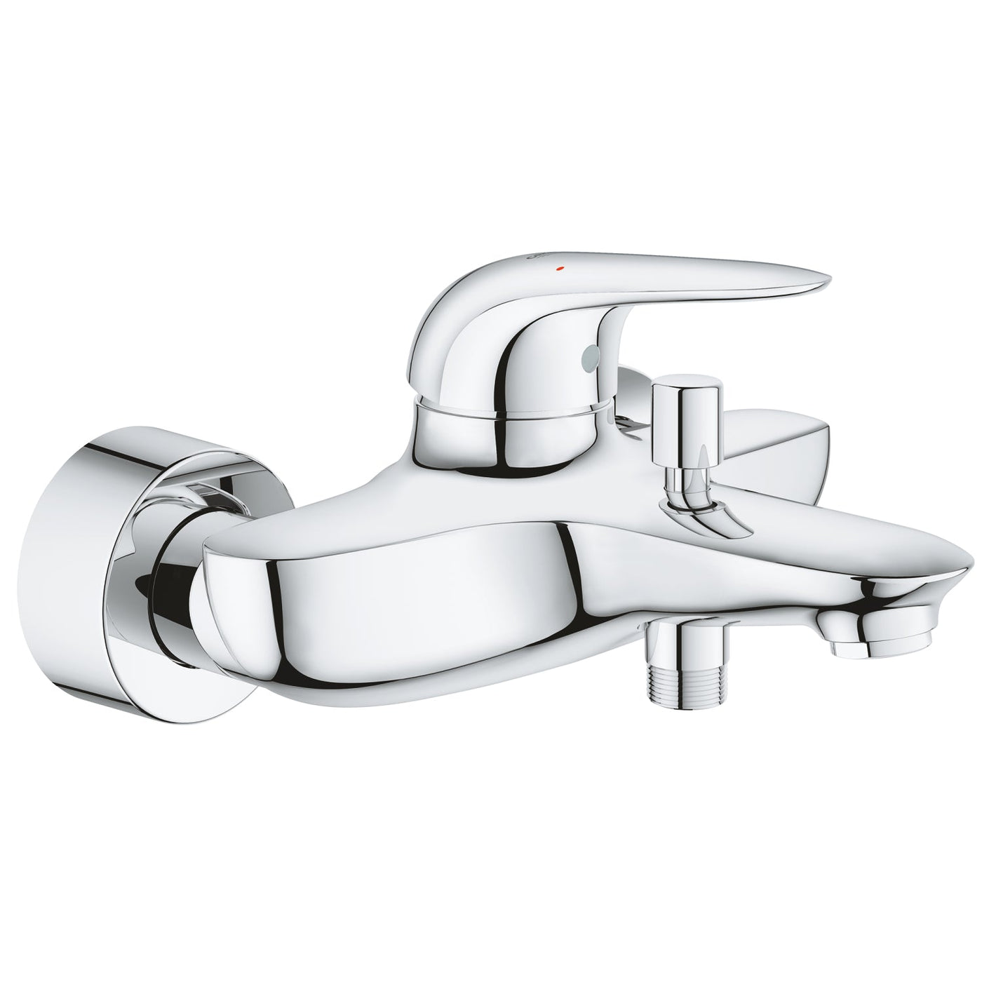 Grohe Wall Mounted Chrome Eurostyle Single-lever bath/shower mixer 1/2" - Letta London - 