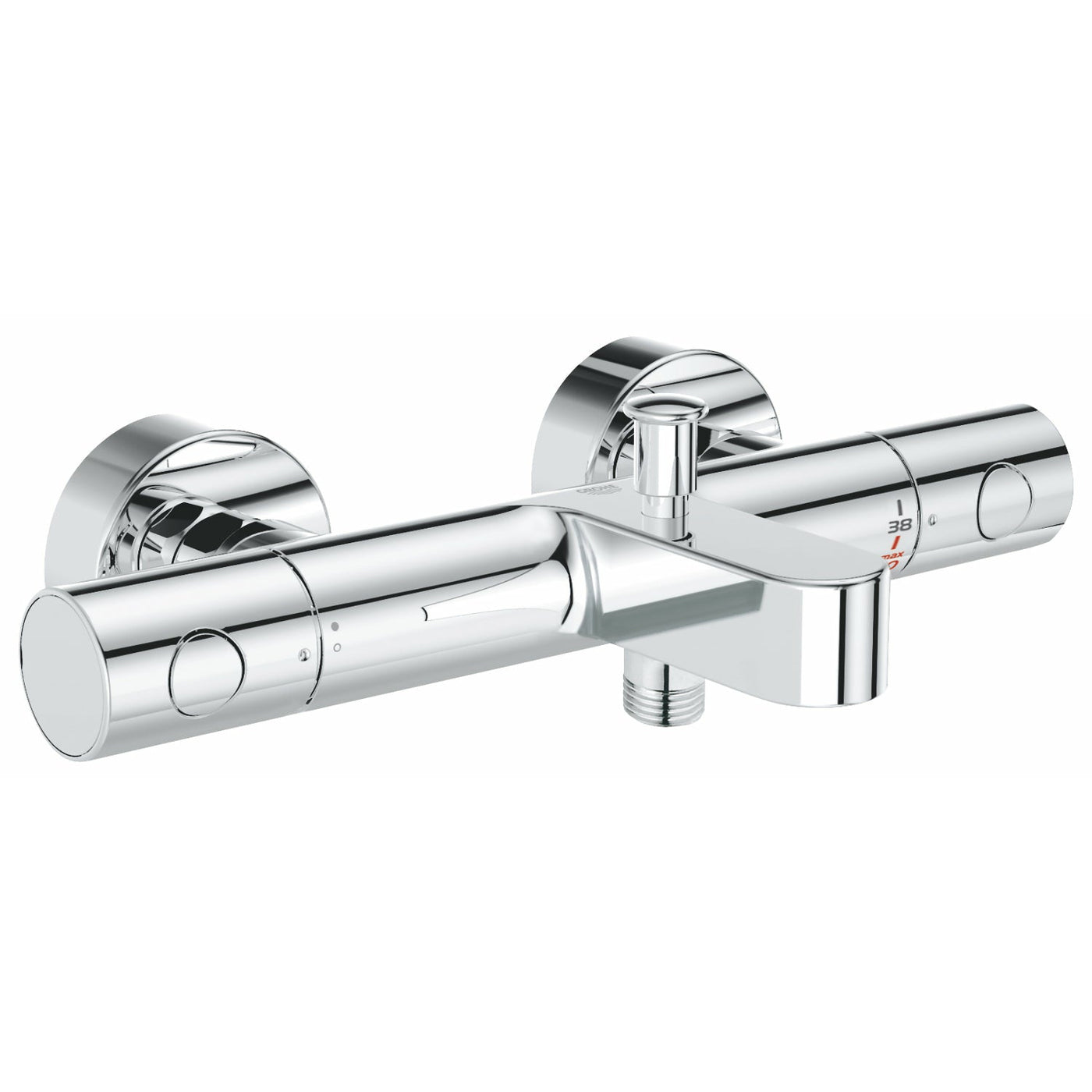 Grohe Wall Mounted Chrome Grohtherm 1000 Cosmopolitan M Thermostatic bath/shower mixer 1/2" - Letta London - 