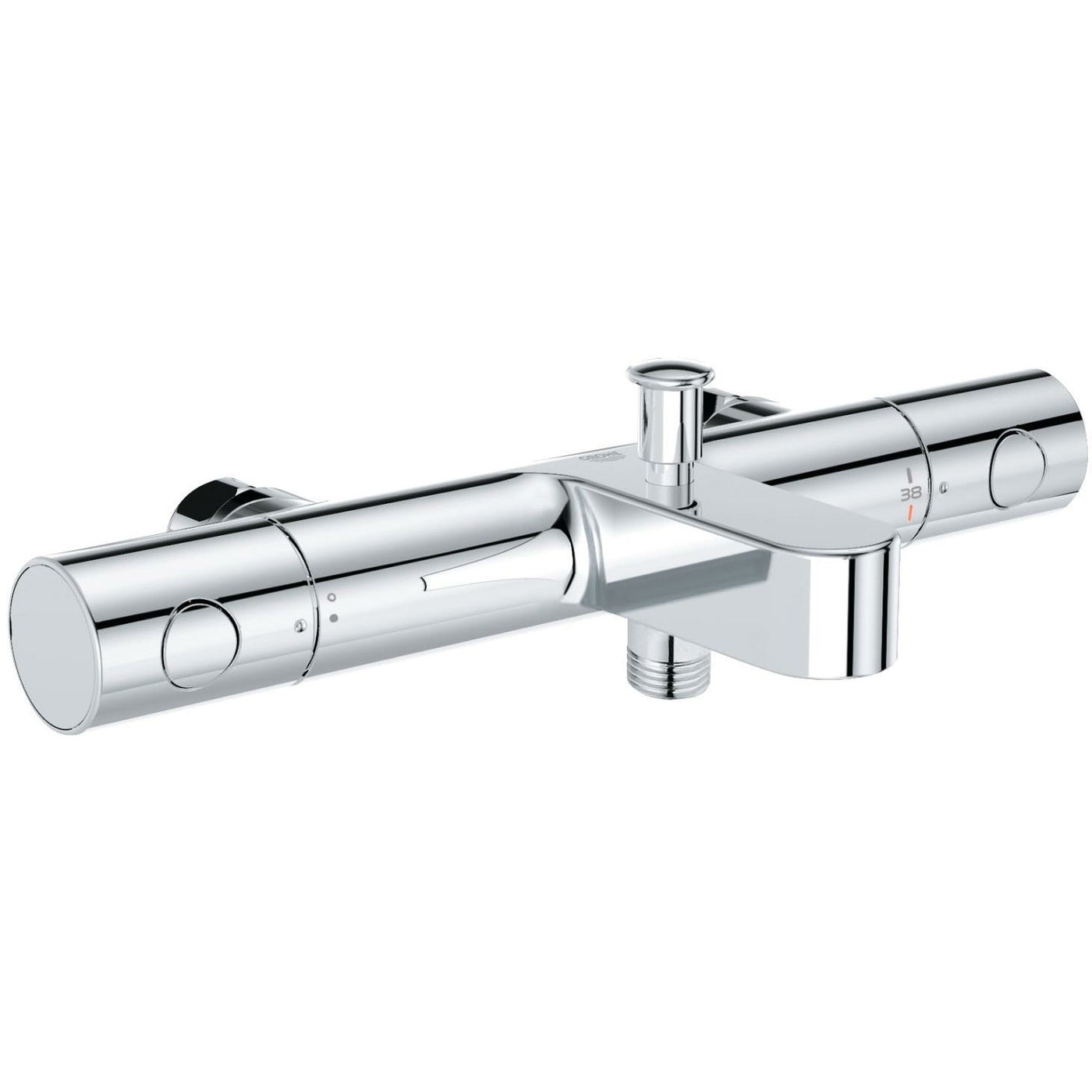 Grohe Wall Mounted Chrome Grohtherm 1000 Cosmopolitan Thermostatic bath/shower mixer 1/2" - Letta London - 
