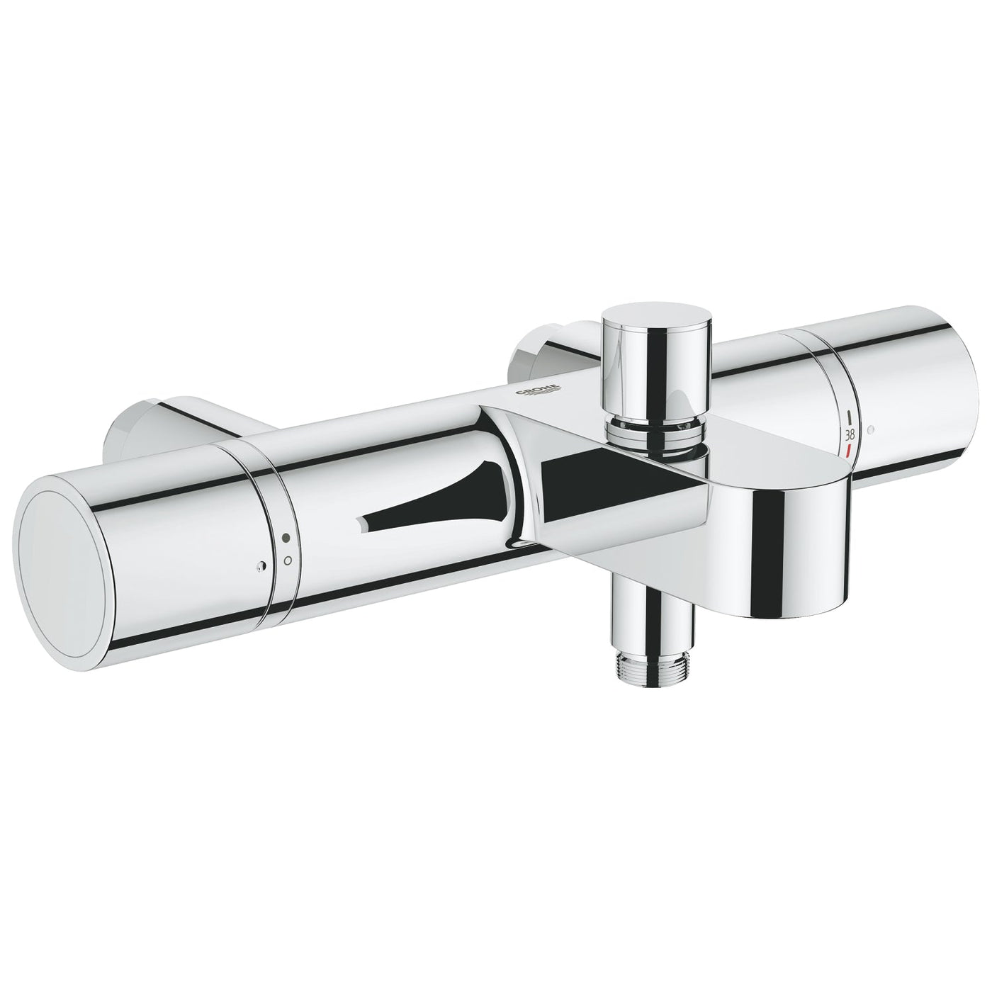 Grohe Wall Mounted Chrome Grohtherm 1000 Cosmopolitan Thermostatic bath/shower mixer - Letta London - 