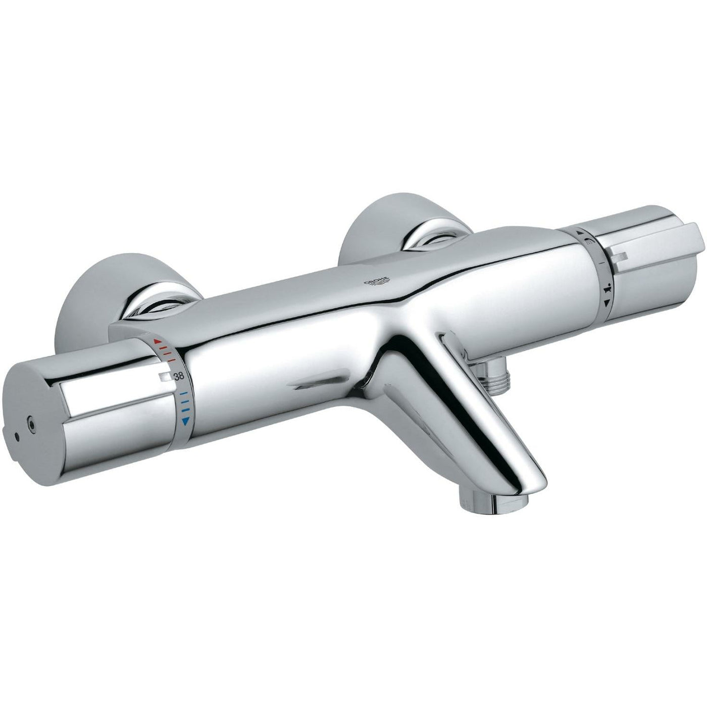 Grohe Wall Mounted Chrome Grohtherm 2000 Special Thermostatic bath/shower mixer 1/2" - Letta London - 