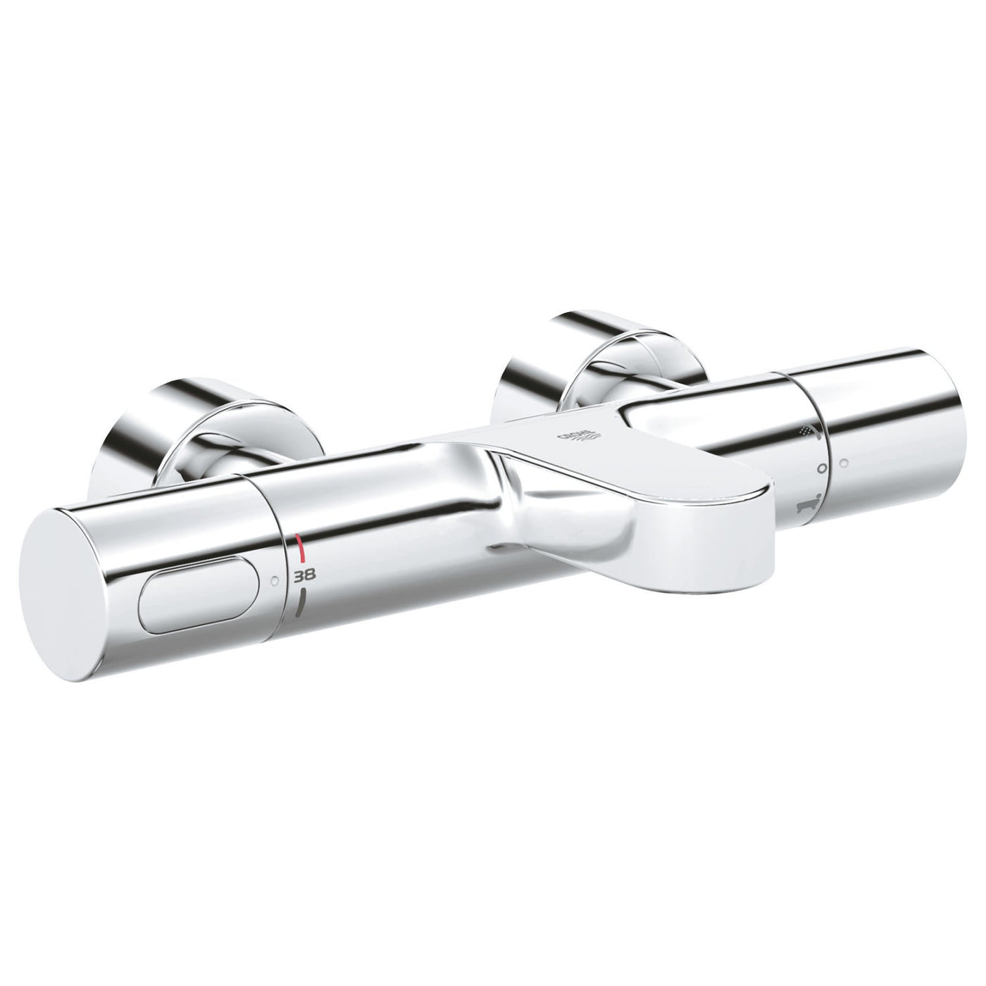 Grohe Wall Mounted Chrome Grohtherm 3000 Cosmopolitan Thermostatic bath/shower mixer 1/2" - Letta London - 