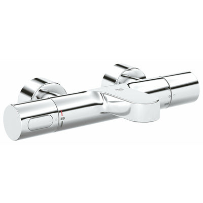 Grohe Wall Mounted Chrome Grohtherm 3000 Cosmopolitan Thermostatic bath/shower mixer 1/2" - Letta London - 