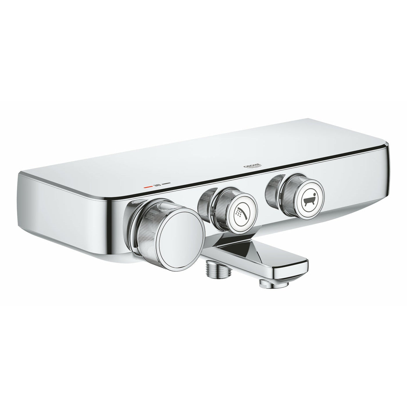 Grohe Wall Mounted Chrome Grohtherm SmartControl Thermostatic bath/shower mixer 1/2" - Letta London - 