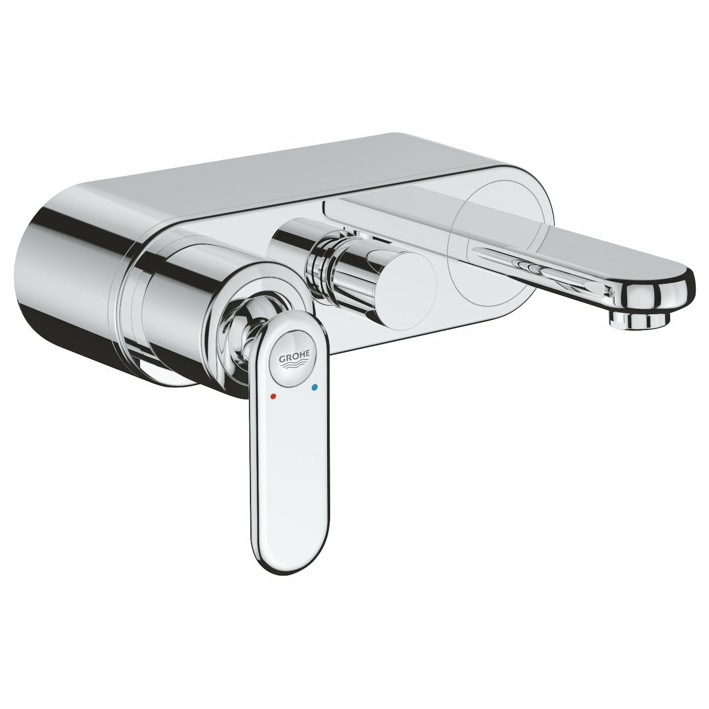 Grohe Wall Mounted Chrome Veris Single-lever bath/shower mixer 1/2" - Letta London - 