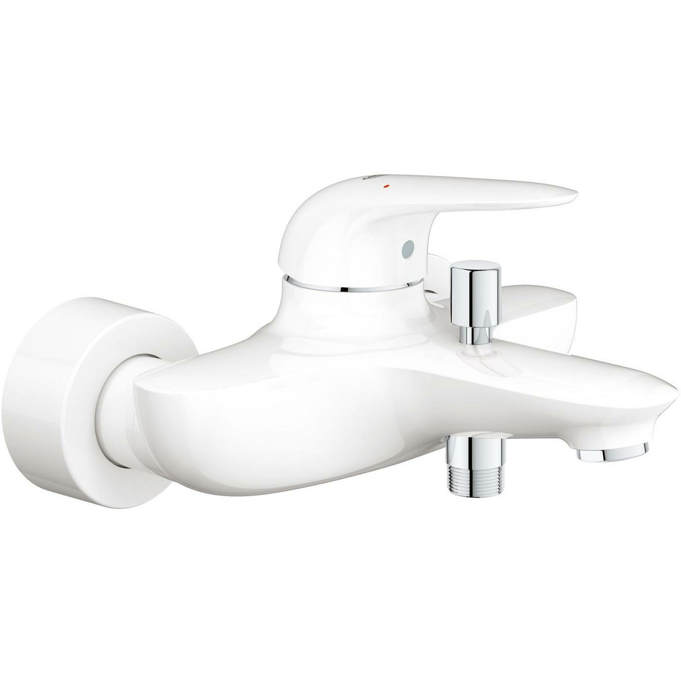 Grohe Wall Mounted Moon White Eurostyle Single-lever bath/shower mixer 1/2" - Letta London - 