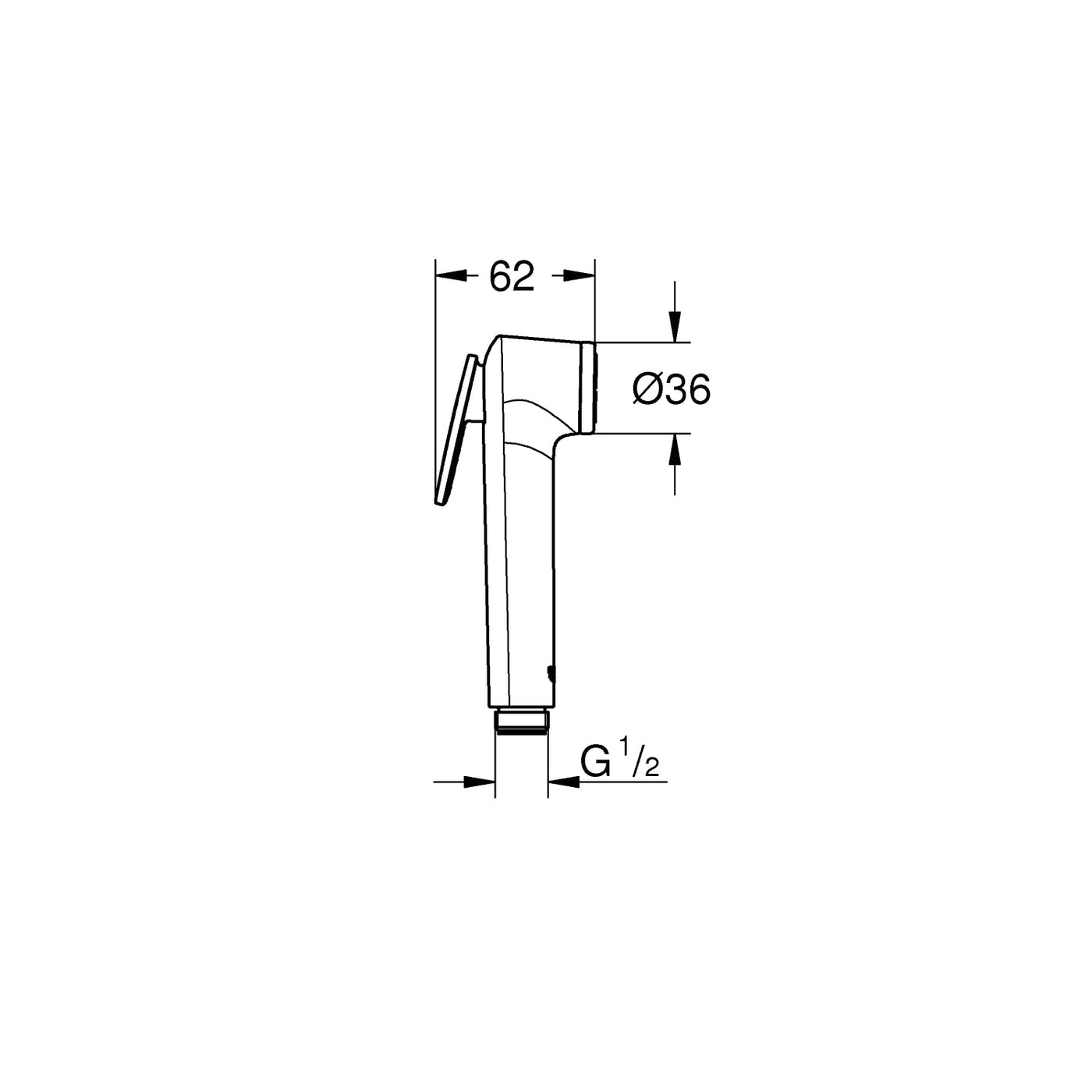 Grohe White Tempesta-F Trigger Spray 30 Hand shower 1 spray - Letta London - Hand Showers