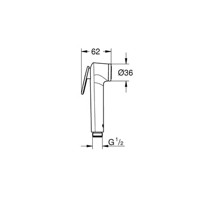 Grohe White Tempesta-F Trigger Spray 30 Hand shower 1 spray - Letta London - Hand Showers