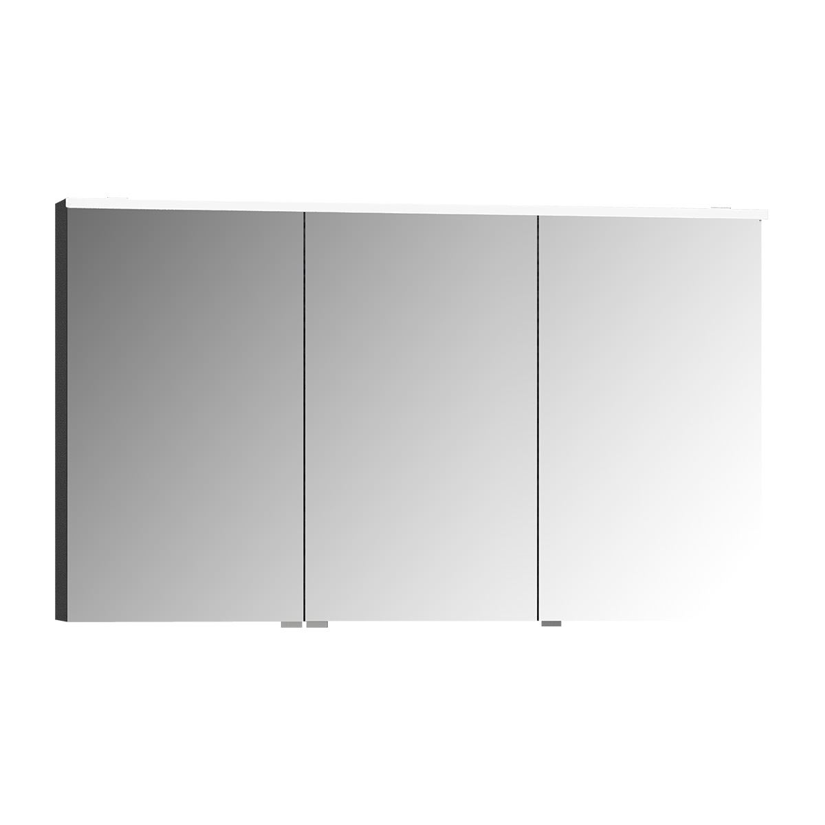 High Gloss Anthracite Premium Mirror Cabinet - Letta London - Mirror Cabinets