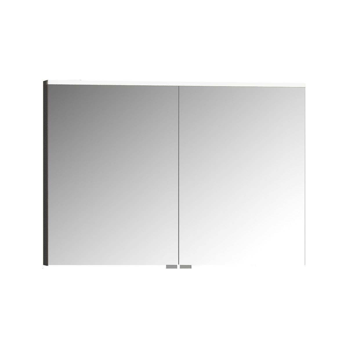 High Gloss Anthracite Premium Mirror Cabinet - Letta London - Mirror Cabinets