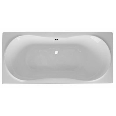 Large Double-Ended Straight Bath 1800 x 800mm - Comet - Letta London - 