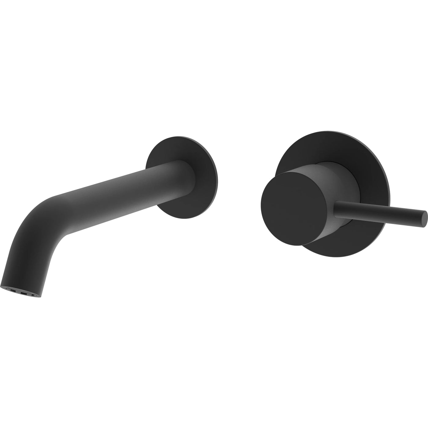 Saneux Wall Mounted Matte Black COS 2 Plates - Letta London - Basin Taps