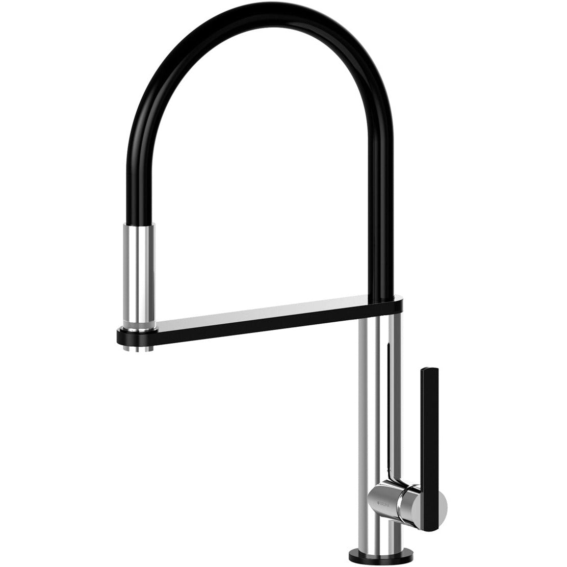 Mentha LED Kitchen Mixer Tap with Swivel Spout & Extendable Spray Head - Letta London - 