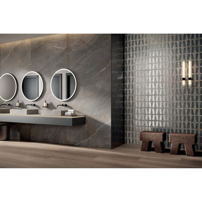 Mud Grey Tile - a Distinctive, natural stone with veins & texture - Letta London - 