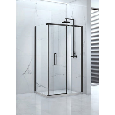 Onyx 1200mm Black Framed Sliding Shower Door