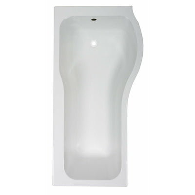 P-Shaped Shower Bath - Right Handed Frontline Luxury - Letta London - Shower Bath