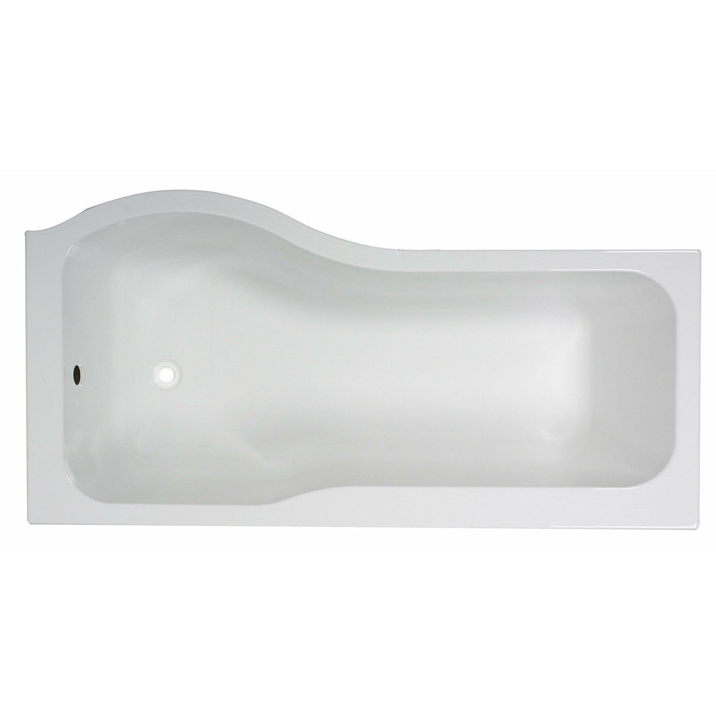 P-Shaped Shower Bath - Right Handed Frontline Luxury - Letta London - Shower Bath