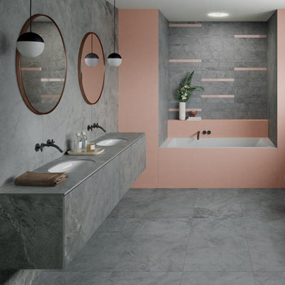 Premium Smoke Grey Tile - Captivating stone charm with detailed textures - Letta London - 