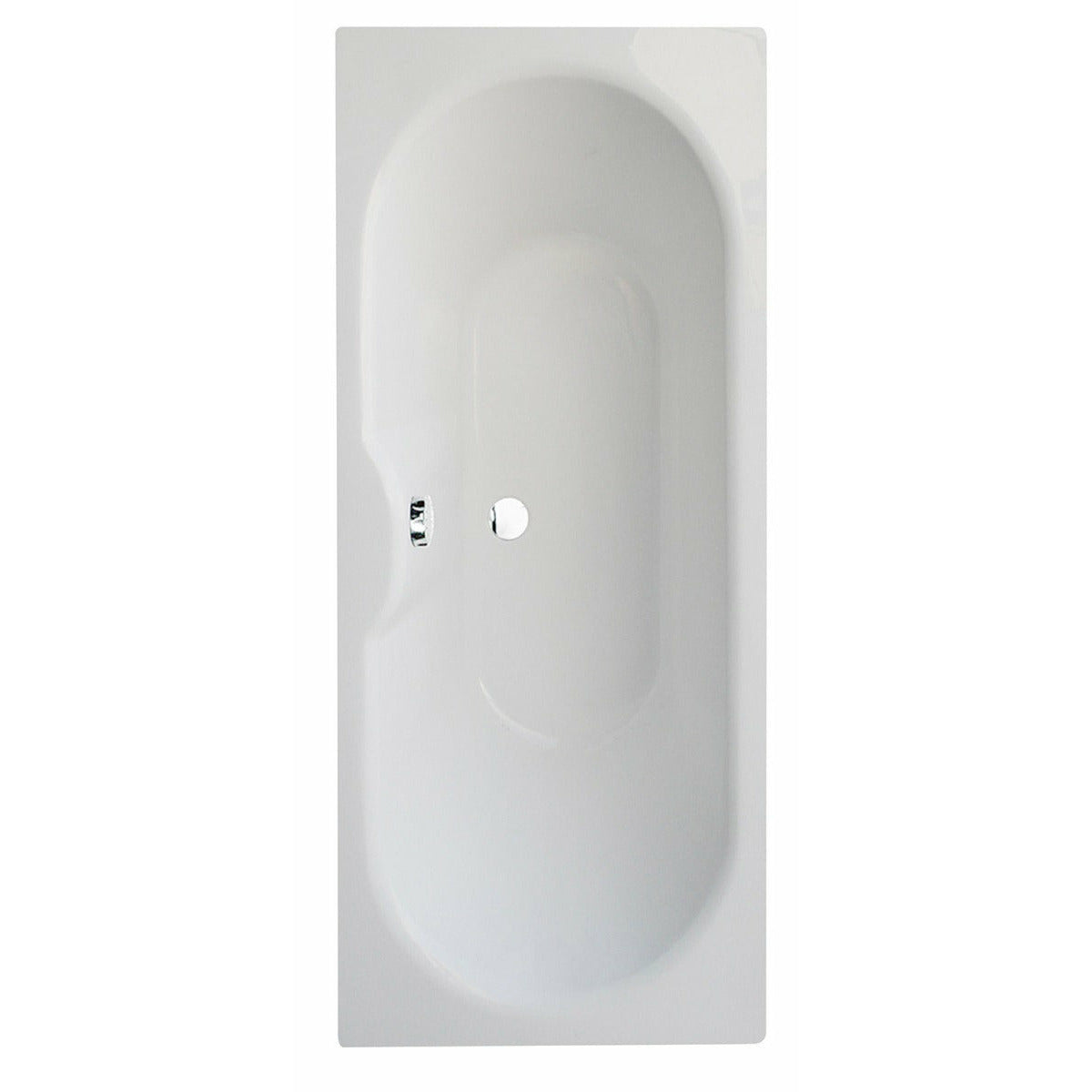 Round Double-Ended Straight Bath - 1700 x 750mm | Luna - Letta London - 