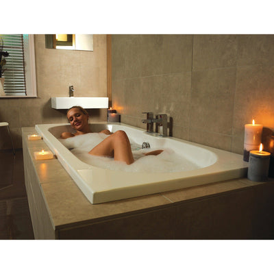 Round Double-Ended Straight Bath - 1700 x 750mm | Luna - Letta London - 