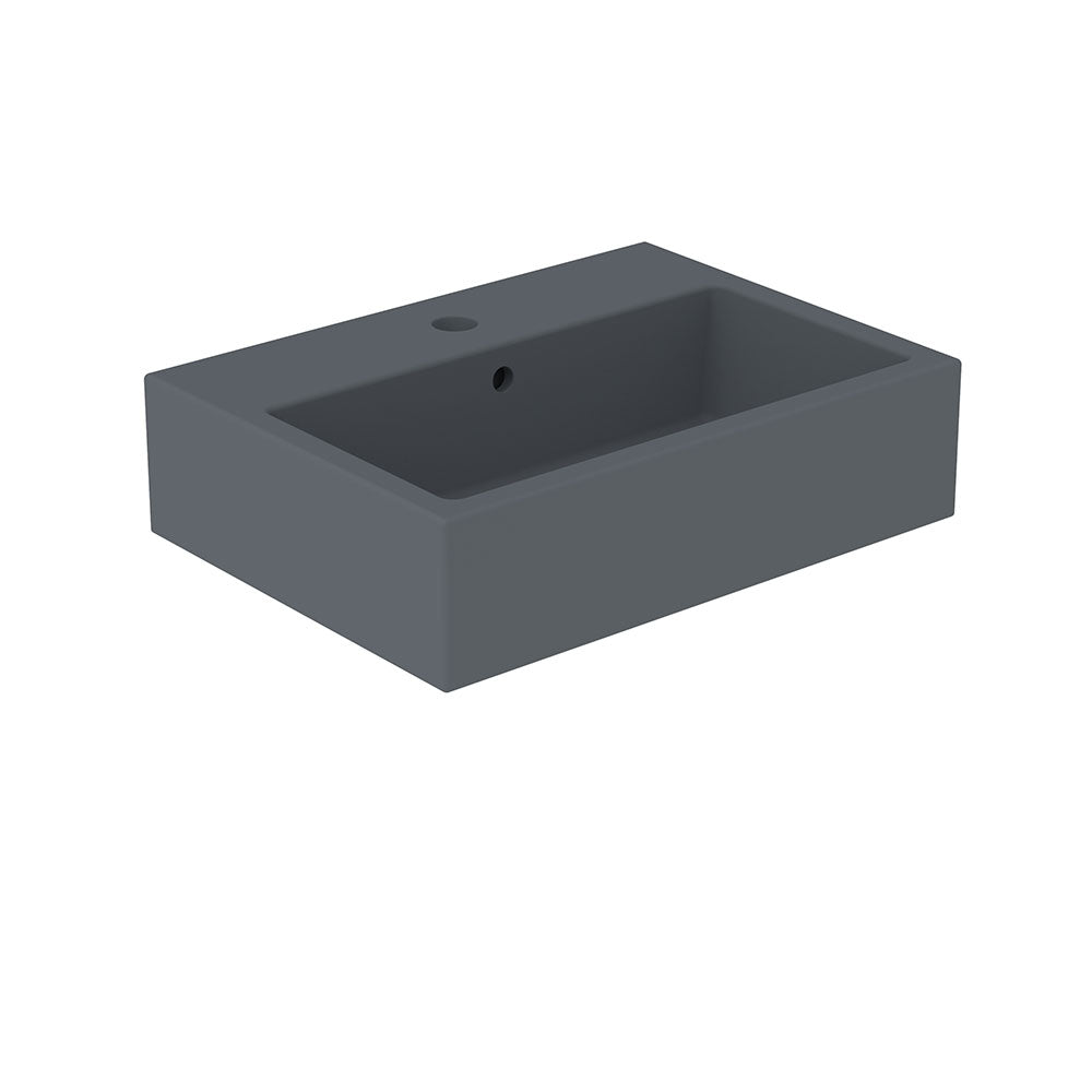 Saneux Anthracite Wall Mounted Washbasin 500mm - Letta London - Vanity Units