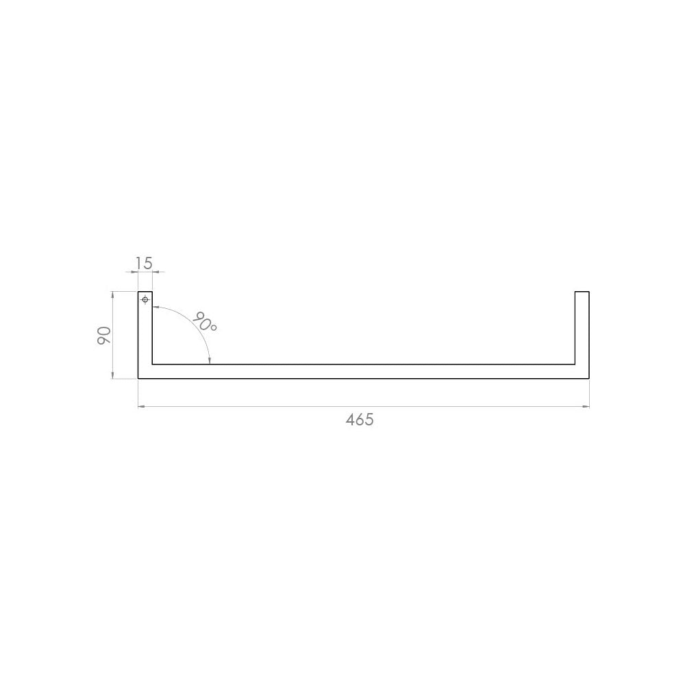 Saneux Anthracite Wall Mounted Washbasin 500mm - Letta London - Vanity Units