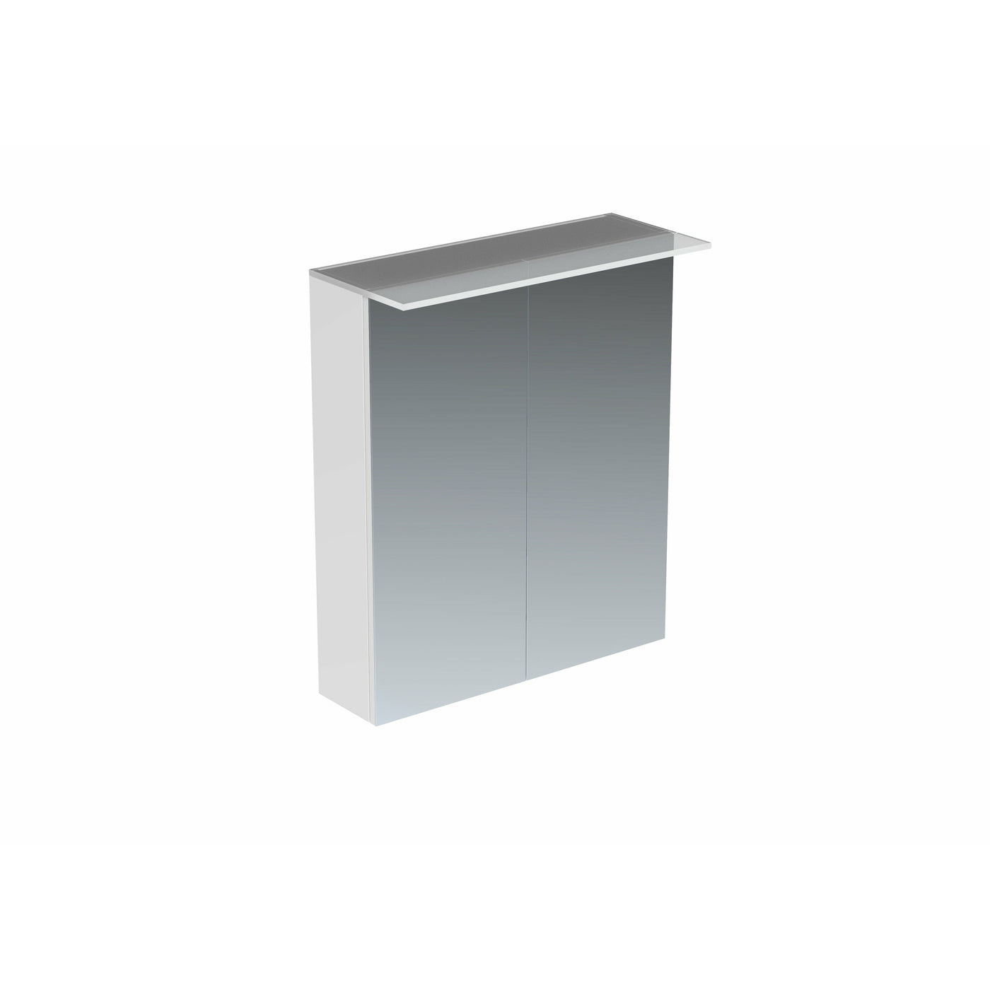 Saneux AUSTEN 60cm 2-Door Cabinet Illuminated - Gloss White - Letta London - Mirror Cabinets