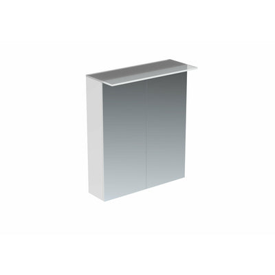 Saneux AUSTEN 60cm 2-Door Cabinet Illuminated - Gloss White - Letta London - Mirror Cabinets