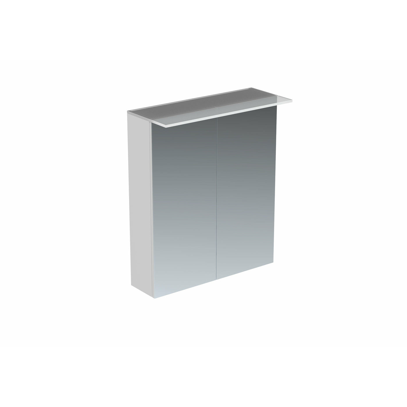 Saneux AUSTEN 60cm 2-Door Cabinet Illuminated - Matte White - Letta London - Mirror Cabinets