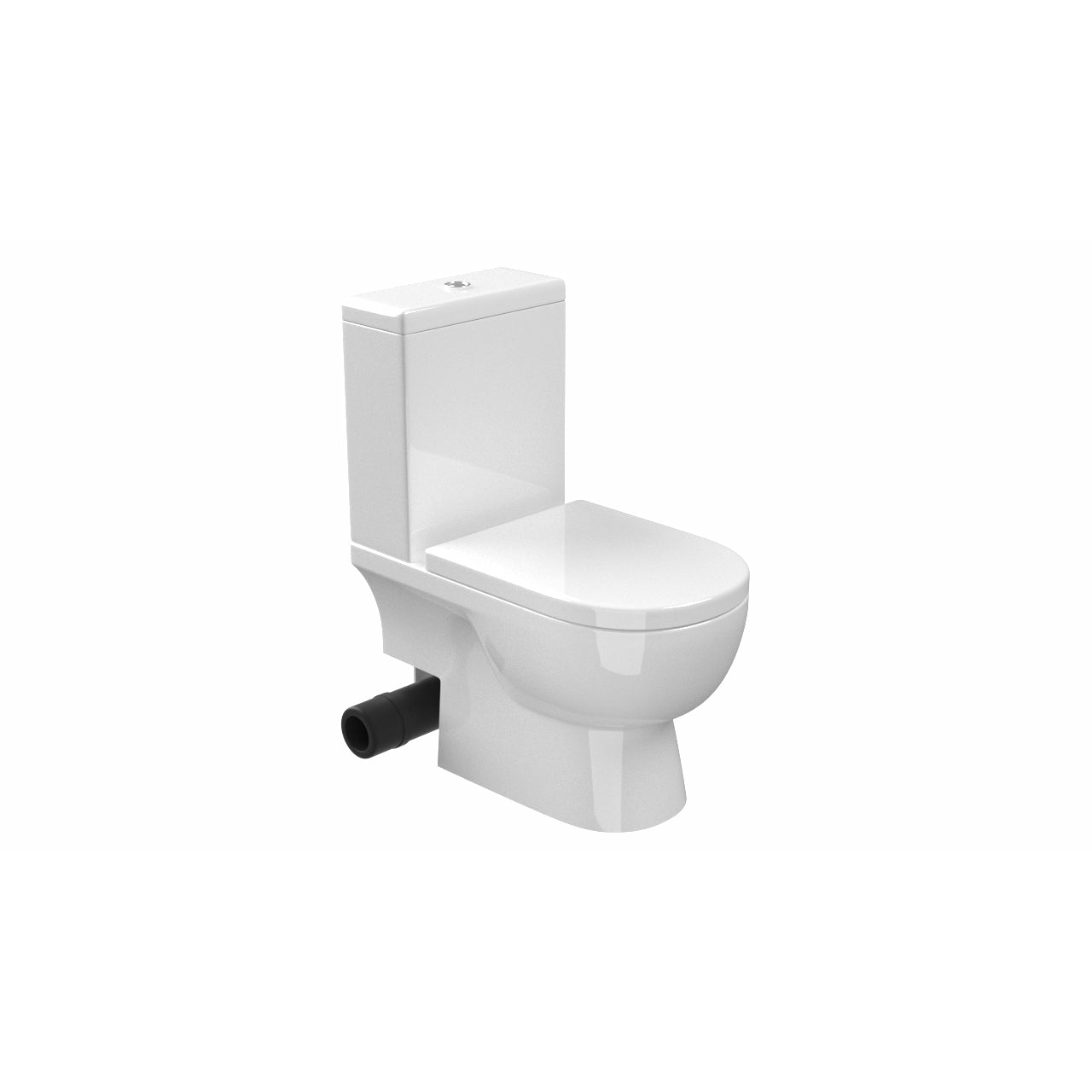 SANEUX AUSTEN CLOSE COUPLED TOILET PAN - SOIL EXIT including cistern and soft close seat - Letta London - 