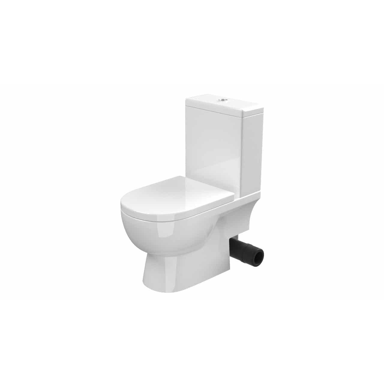 SANEUX AUSTEN CLOSE COUPLED TOILET PAN - SOIL EXIT including cistern and soft close seat - Letta London - 