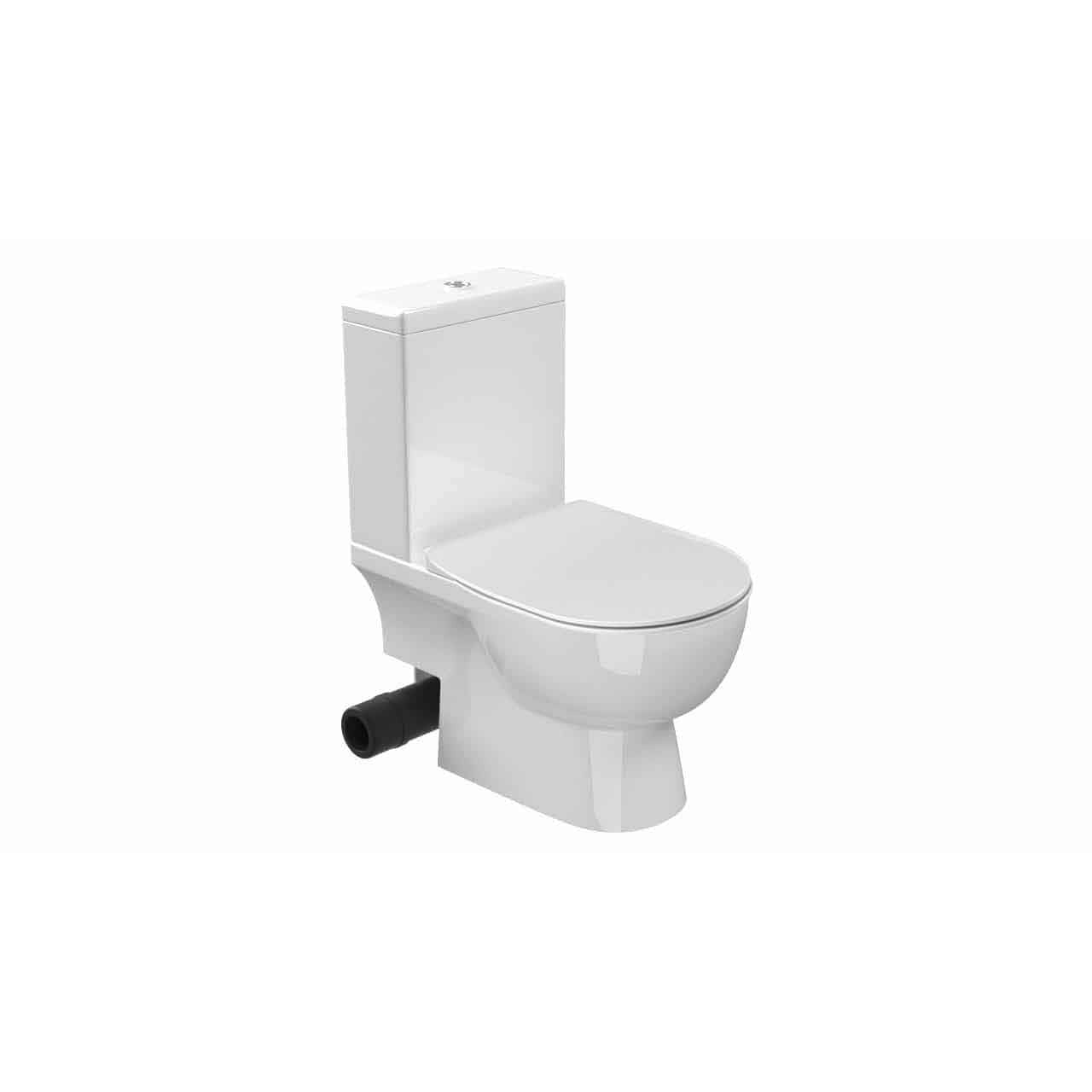 SANEUX AUSTEN CLOSE COUPLED TOILET PAN - SOIL EXIT including cistern and soft close seat - Letta London - 