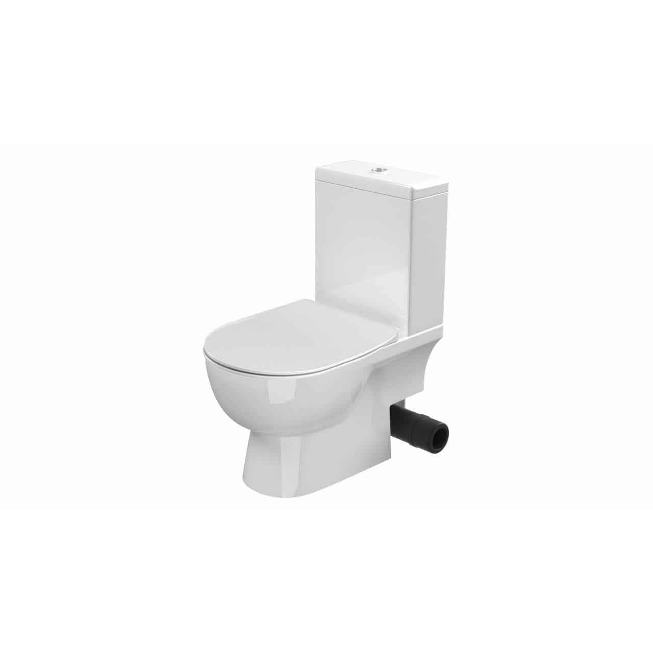 SANEUX AUSTEN CLOSE COUPLED TOILET PAN - SOIL EXIT including cistern and soft close seat - Letta London - 