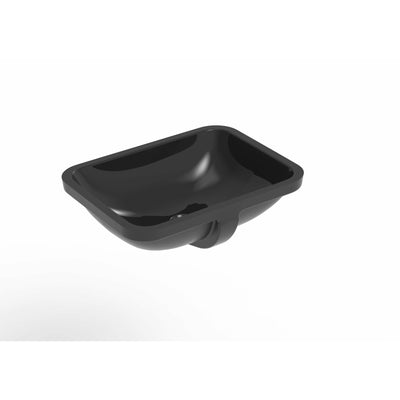 Saneux Gloss Black REGENCY 55cm Undermount Basin Gloss Black - Letta London - 
