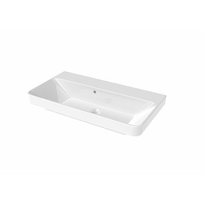 Saneux Gloss White HYDE 70x37cm Washbasin - 0TH Gloss White - Letta London - 
