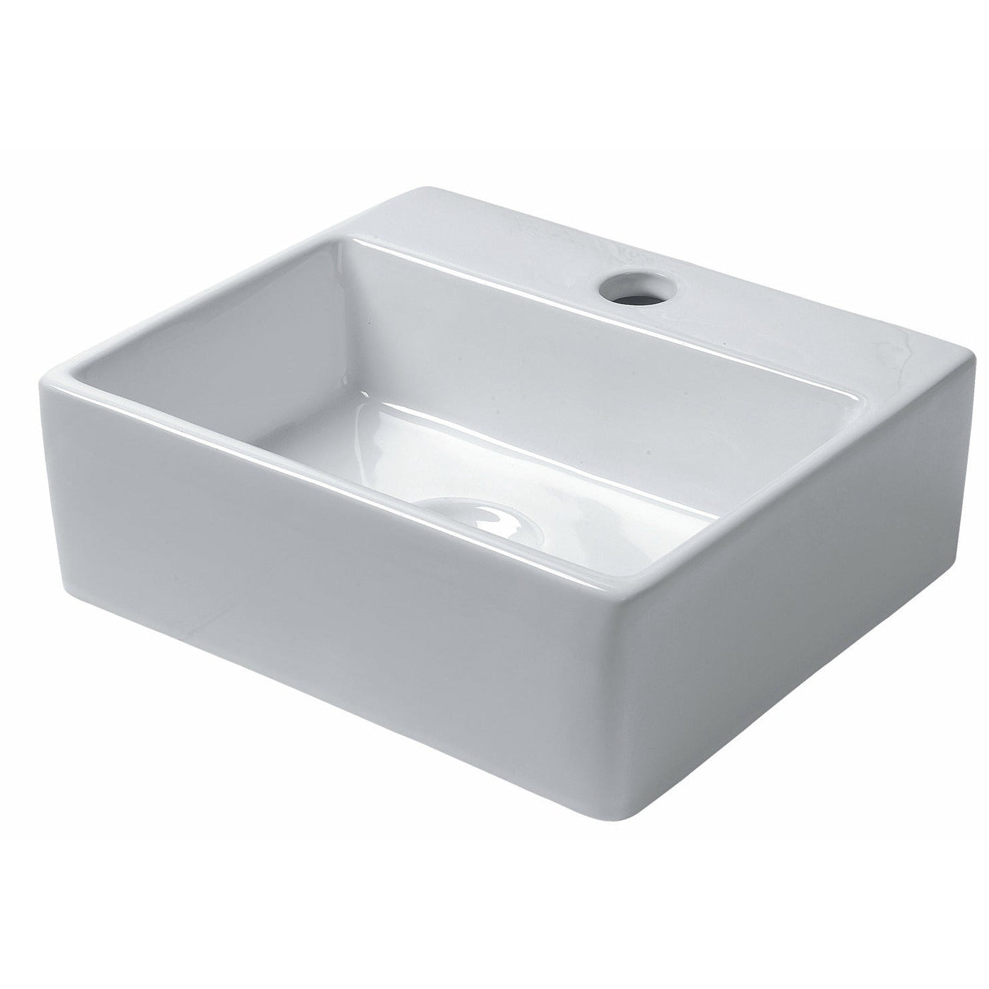 Saneux Gloss White MATTEO Washbasin 34 x 30cm - NO TH - Letta London - 